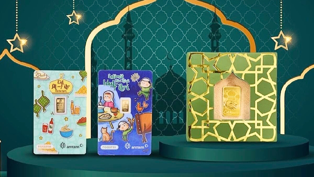 Jenis desain kemasan emas antam edisi idul fitri