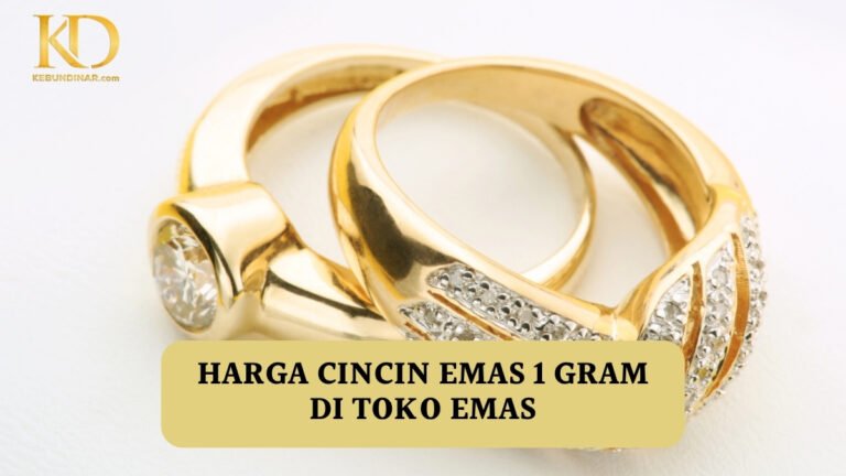 Harga Cincin Emas 1 Gram di Toko Emas Sekarang
